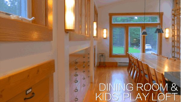 Spane Buildings Orcas Island dining and kitchen