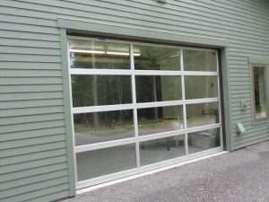 A door to the Wulff Hobby Garage on Orcas Island WA by Spane Buildings