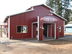 A new barn built by Spane Buildings in Mt. Vernon WA