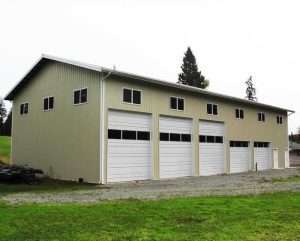 A pole garage built by Spane Buildings in Snohomish County