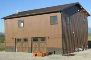 A Spane Buildings post frame home in Lynnwood WA