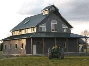 A Spane Buildings post frame home in Maple Valley WA