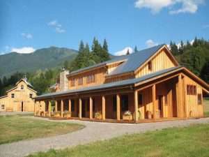 A Spane Buildings post frame home in Monroe WA