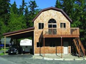 A Spane Buildings post frame home in Pierce County WA