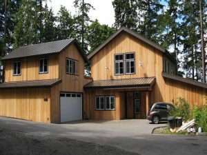 A Spane Buildings post frame home in Sudden Valley WA