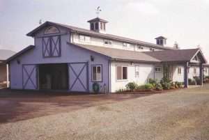 Another angle of a pole barn built by Spane Buildings Washington State