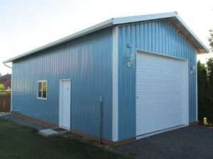 Another garage built by Spane Buildings in Downtown Mt. Vernon WA