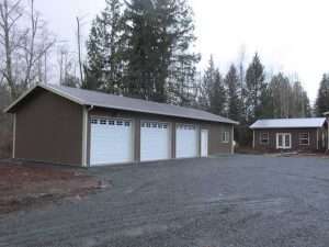 Another garage built by Spane Buildings in Mt. Vernon WA