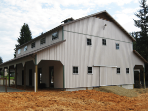 Another view a barn built by Spane Buildings in Renton WA