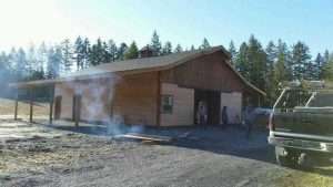 Barn built by Spane Buildings in Gig Harbor WA