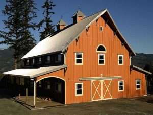 Barn built by Spane Buildings in King County WA