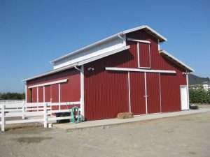 Barn built by Spane Buildings in Maple Valley WA