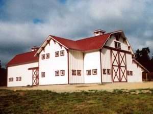 Barn built by Spane Buildings in Pierce County WA