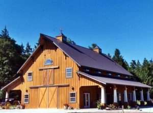 Barn built by Spane Buildings on Whidbey Island WA