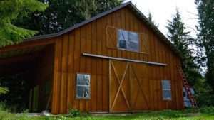 Custom barn built by Spane Buildings in Snohomish WA