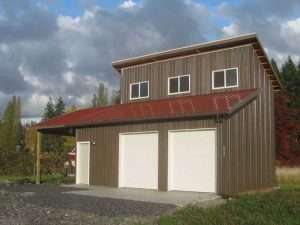 Garage built by Spane Buildings in Burlington WA