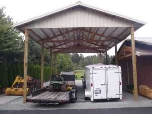 Garage built by Spane Buildings in Conway WA