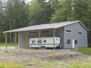 Garage built by Spane Buildings in Island County WA