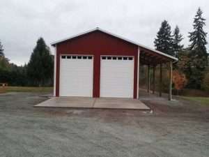 Garage built by Spane Buildings in Lake McMurray WA