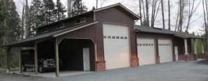 Garage built by Spane Buildings in Puyallup WA