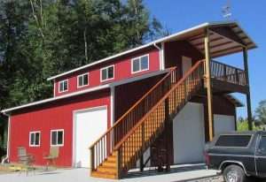 Garage built by Spane Buildings in Puyallup Washington