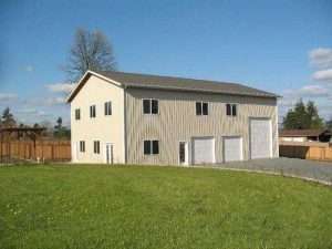 Garage built by Spane Buildings in Sumner WA