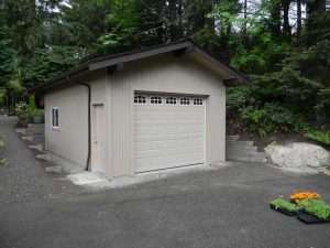 Garage built by Spane Buildings near Washington State Ferrie Terminal