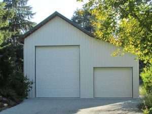 Hobby garage built by Spane Buildings in Skagit County WA