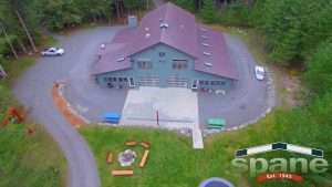 Spane Buildings post frame hobby garage Orcas Island WA