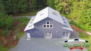 Spane garage built on Whidbey Island WA