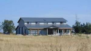 This residential pole garage was built by Spane Buildings in Washington State