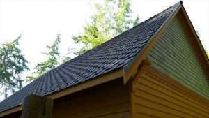 Spane Buildings garage reroof in Camano Island WA back view