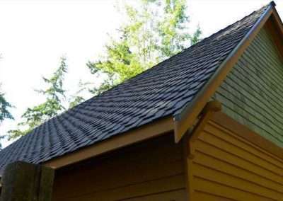 Spane Buildings garage reroof in Camano Island WA back view