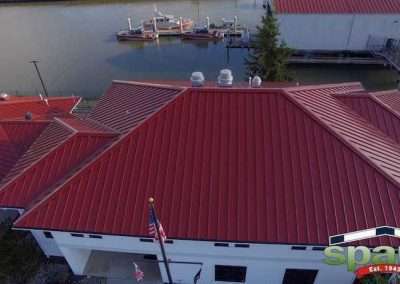 Spane Buildings aerial view from the front