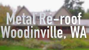 Spane Buildings metal reroof Woodinville WA video thumbnail