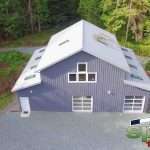 Spane post frame garage built on Whidbey Island WA