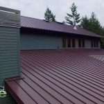 Spane Buildings new roof on the barn on Orcas Island Washington