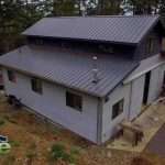 Spane Buildings post frame garage single bay on Orcas Island