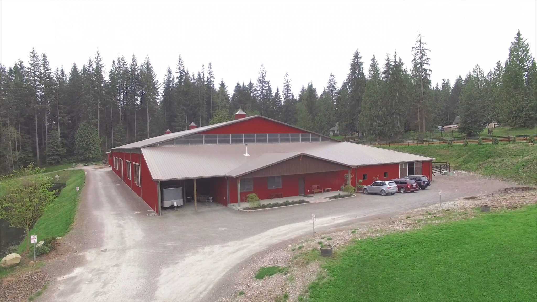 Spane Buildings finished this arena for Archway Equestrian in Woodinville WA