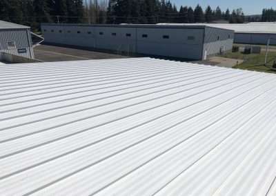 Standing seam metal roof flat